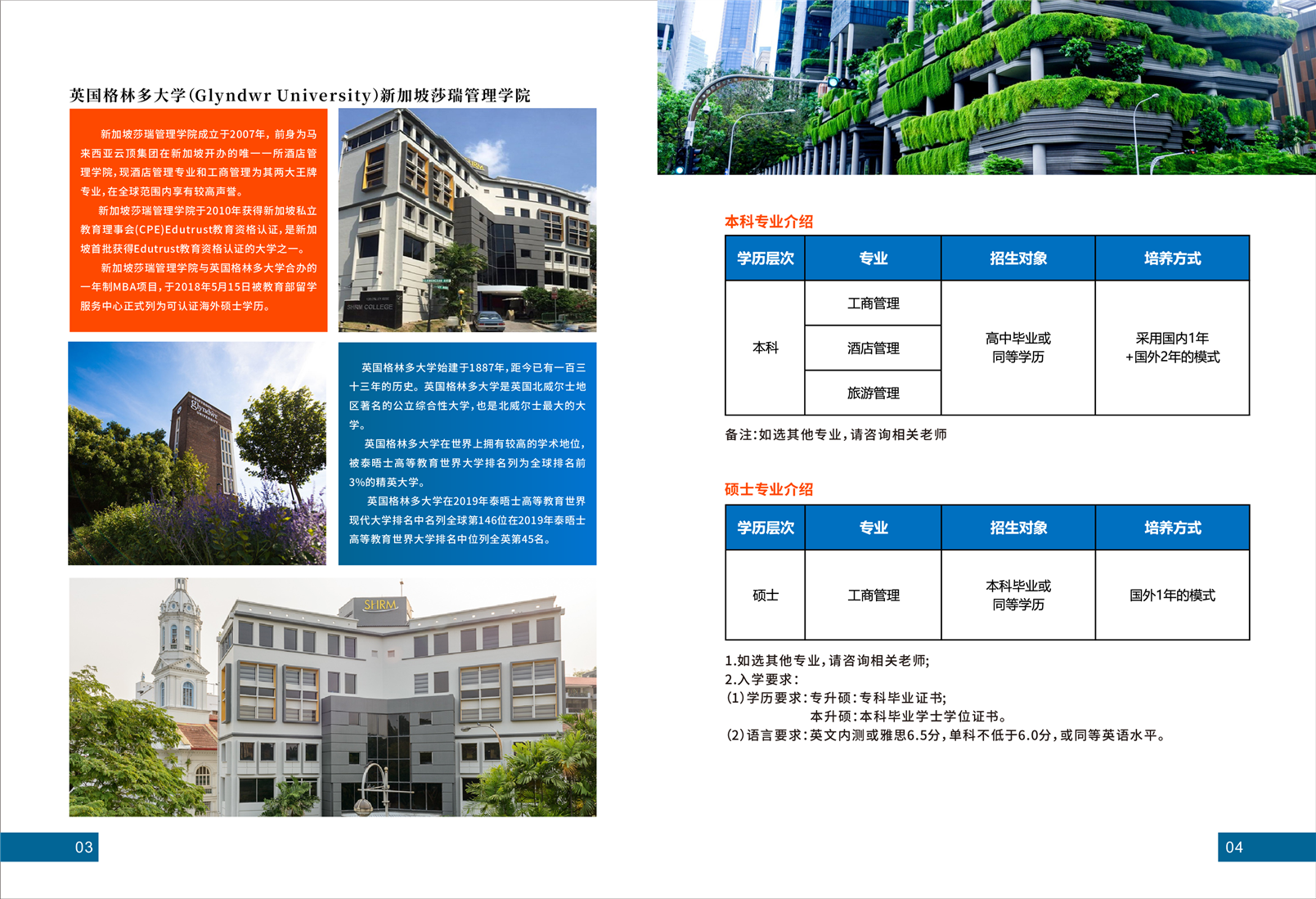 2023年漢口學院國際交流學院新加坡出國留學招生簡章