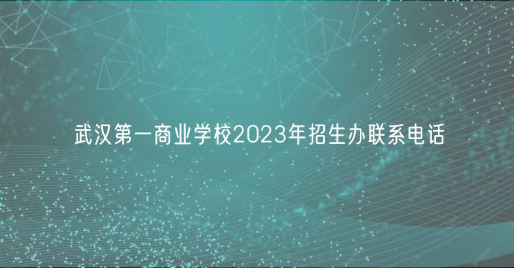 武漢第一商業(yè)學(xué)校2023年招生辦聯(lián)系電話