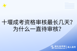 十堰成考資格審核最長(zhǎng)幾天？為什么一直待審核？