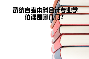 武紡自考本科會計專業(yè)學(xué)位課是哪幾門
